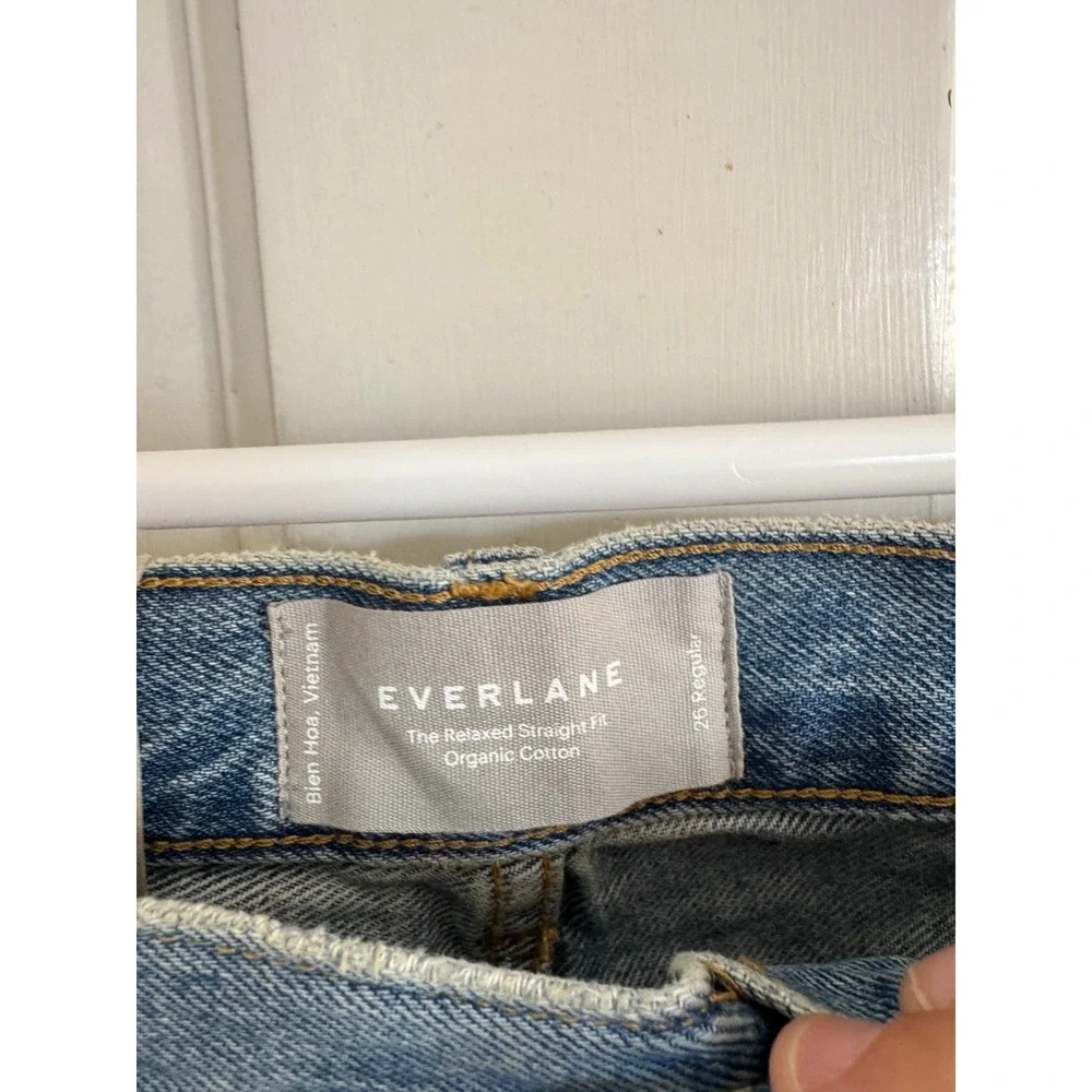 NWT Everlane organic cotton The Relaxed Straight Fit Jean size 26 regular